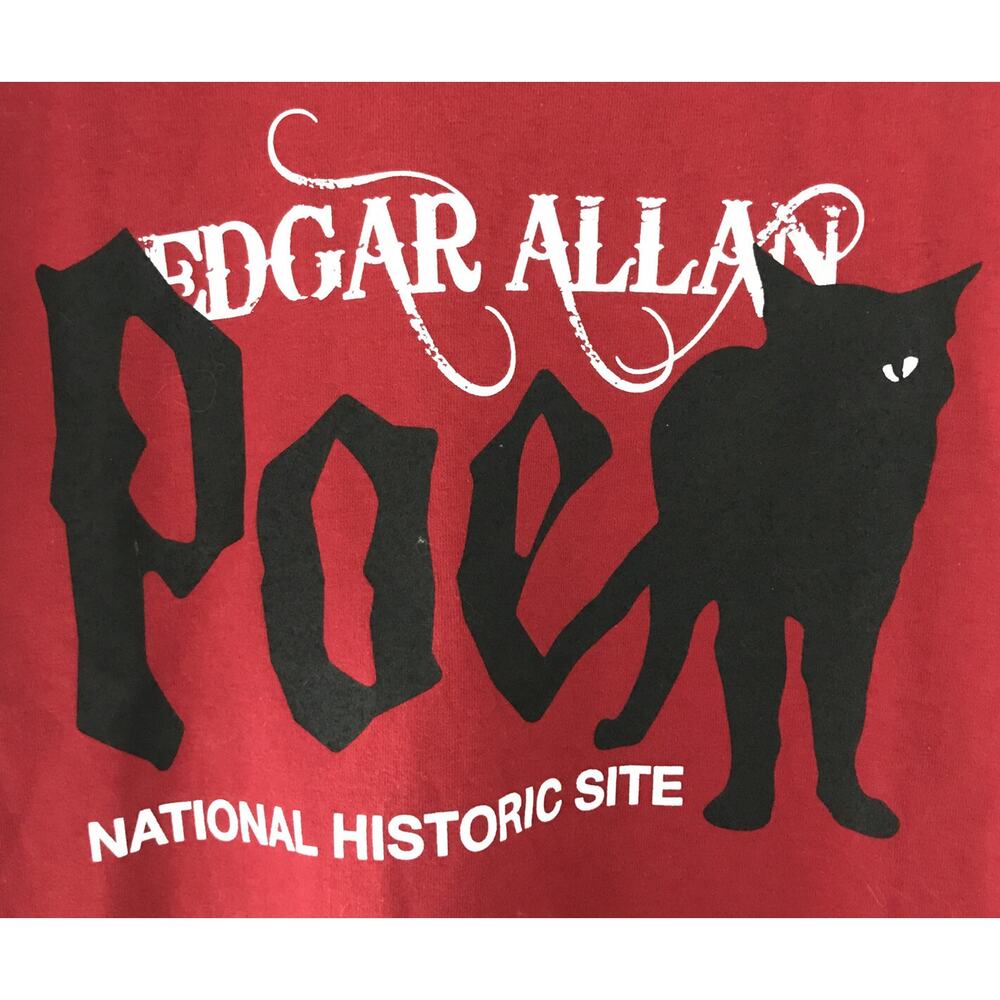 Edgar Allan Poe National Historic Site Philadelphia PA T Shirt S 38" USA Made